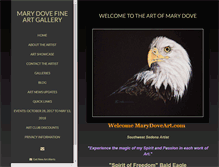 Tablet Screenshot of marydovefineart.com